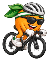Orti fährt Rad mit Helm.